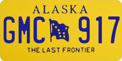 AK license plate GMC917