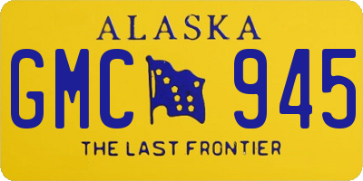 AK license plate GMC945