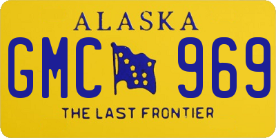 AK license plate GMC969