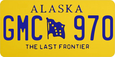 AK license plate GMC970