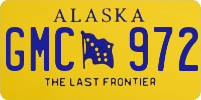 AK license plate GMC972