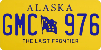 AK license plate GMC976