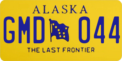 AK license plate GMD044