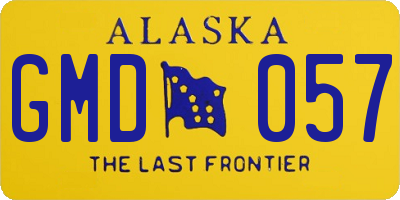 AK license plate GMD057