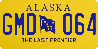 AK license plate GMD064