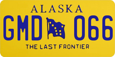 AK license plate GMD066