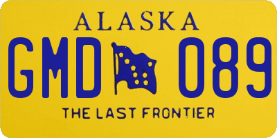 AK license plate GMD089