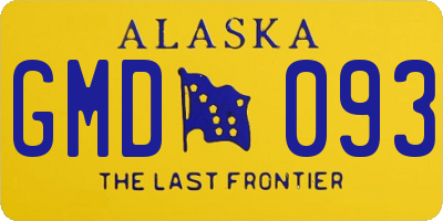 AK license plate GMD093