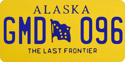 AK license plate GMD096