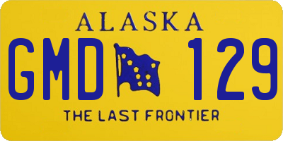 AK license plate GMD129
