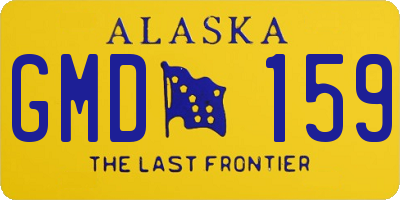 AK license plate GMD159