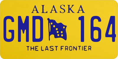 AK license plate GMD164