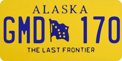 AK license plate GMD170
