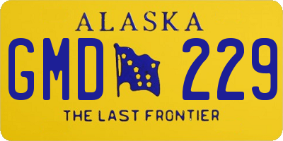 AK license plate GMD229
