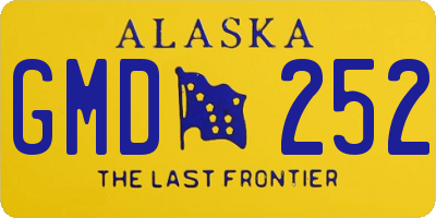AK license plate GMD252
