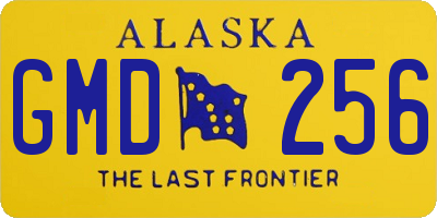AK license plate GMD256