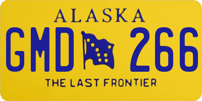 AK license plate GMD266