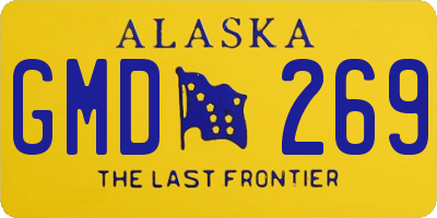 AK license plate GMD269
