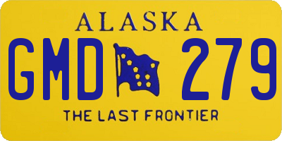AK license plate GMD279