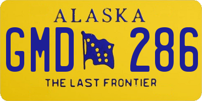 AK license plate GMD286