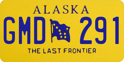 AK license plate GMD291