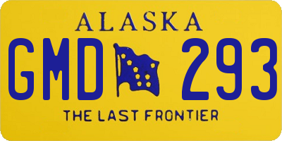 AK license plate GMD293