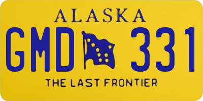 AK license plate GMD331