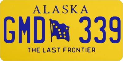 AK license plate GMD339