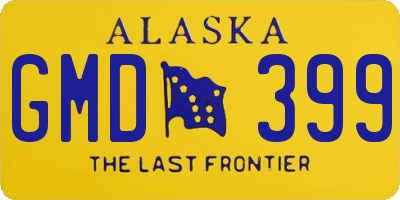 AK license plate GMD399