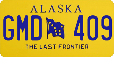AK license plate GMD409