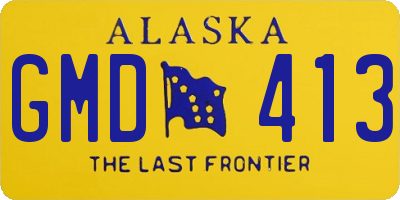 AK license plate GMD413