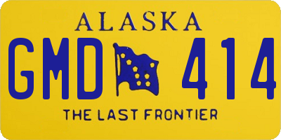 AK license plate GMD414