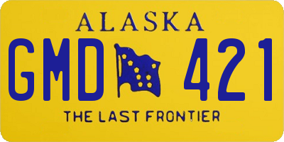 AK license plate GMD421