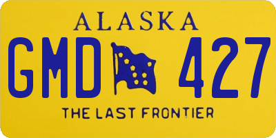 AK license plate GMD427