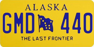 AK license plate GMD440