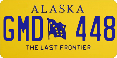 AK license plate GMD448
