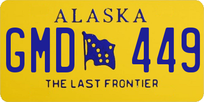 AK license plate GMD449