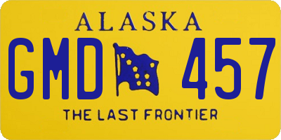 AK license plate GMD457