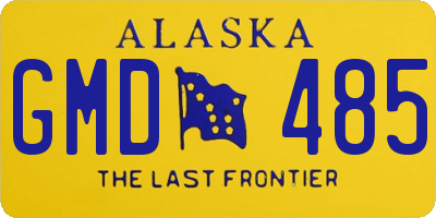 AK license plate GMD485