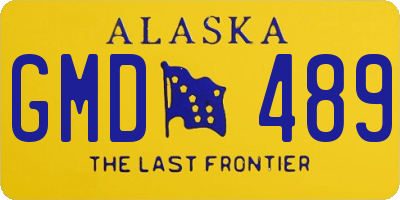 AK license plate GMD489