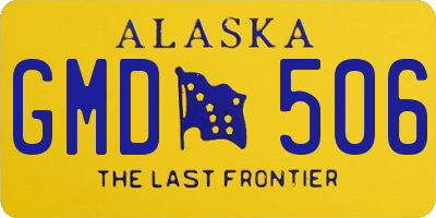 AK license plate GMD506