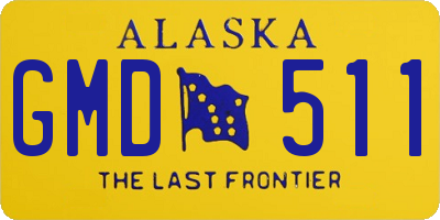 AK license plate GMD511