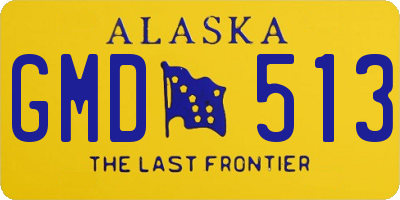 AK license plate GMD513