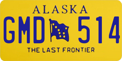 AK license plate GMD514