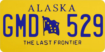 AK license plate GMD529