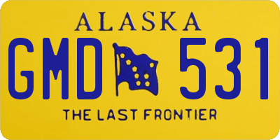 AK license plate GMD531
