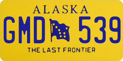 AK license plate GMD539