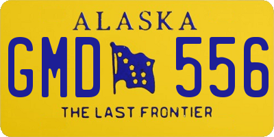 AK license plate GMD556