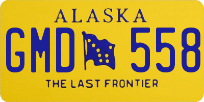 AK license plate GMD558
