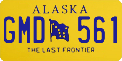AK license plate GMD561